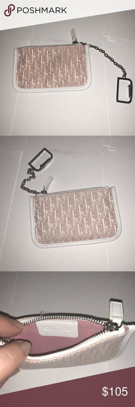 dior keychain pouch|christian dior keychain wallet.